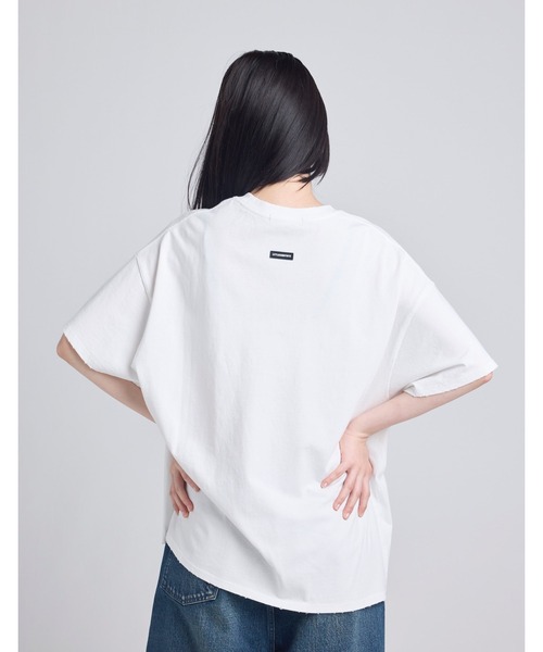 「Little sunny bite」 半袖Tシャツ MEDIUM ブルー レディース_画像3