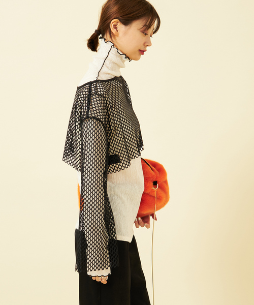 「U by SPICK&SPAN」 長袖ブラウス - ベージュ レディース_画像10