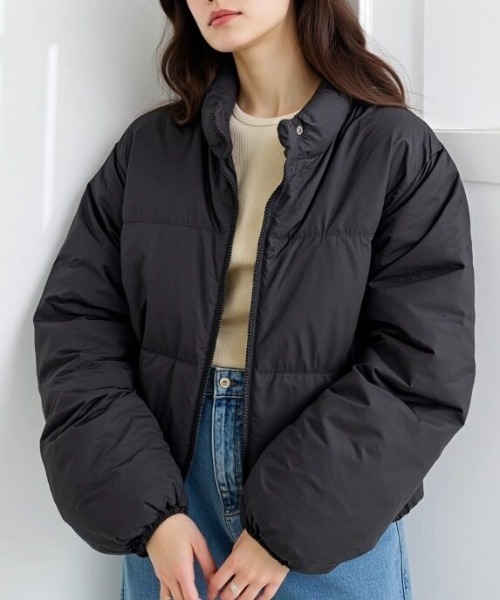 cammie ダウンコート ダウンジャケット 裾ドロスト中綿ジャケット