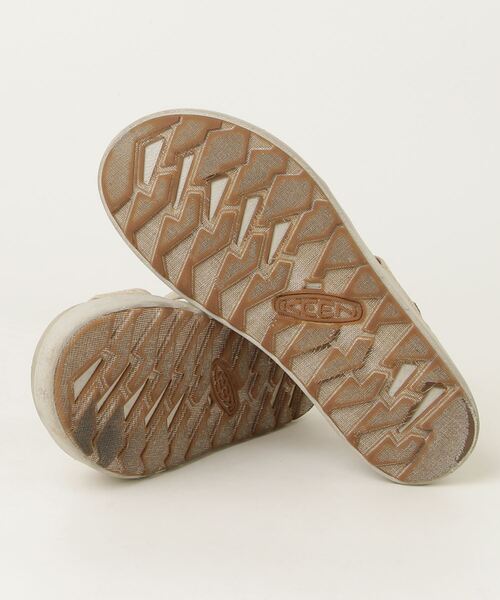「KEEN」 フラットサンダル 24cm ベージュ レディース_画像3