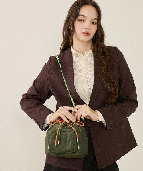 LeSportsac 2way ショルダーバッグ カーキ LeSportsac（レスポートサック） ショルダーストラップ ショルダー