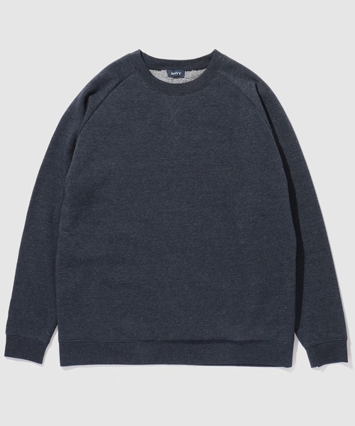BACKS*ボアトレーナー NAVY トレーナー スウェット 裏ボアトレーナー メンズ レディース