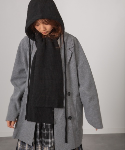 Chiina ニット帽 ニットキャップ Chiina/ニットフードマフラー