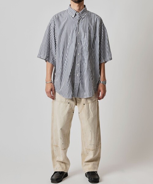 「NAUTICA」 7分袖シャツ X-LARGE ネイビー メンズの画像