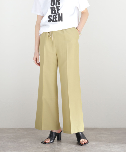 「journal standard L'essage」 イージーパンツ 36 グリーン レディース_画像3