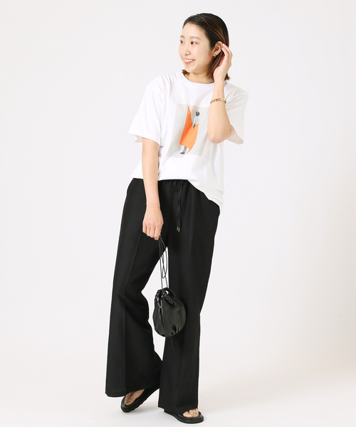 「journal standard L'essage」 イージーパンツ 36 グリーン レディース_画像5