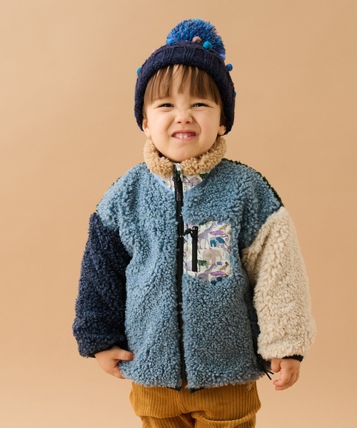 チビ 新品 STONE  JUNIOR ブルゾン 10歳 sense of wonder ブルゾン アウター キューフォーザズーボアブルゾン