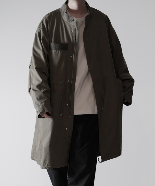 「RUUBON」 モッズコート S ベージュ メンズ_画像7