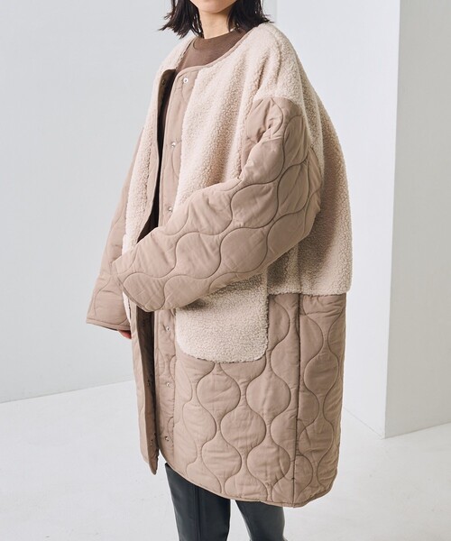 「PUBLUX」 コート フリ- ブラック レディース_画像7