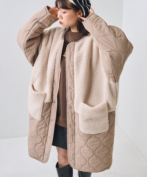 「PUBLUX」 コート フリ- ブラック レディース_画像9