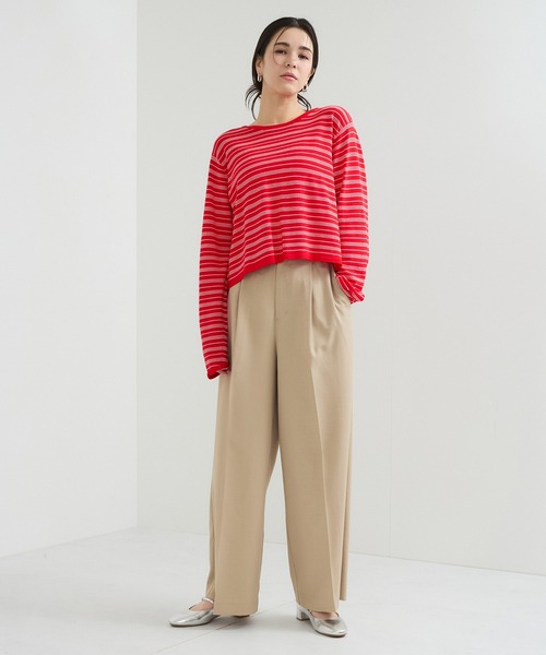 「LE CERCLE par rope'」 ニットカーディガン FREE レッド レディース_画像4