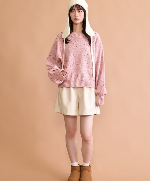 「paravion」 長袖ニット FREE アイボリー レディース_画像3