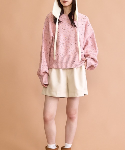 「paravion」 長袖ニット FREE アイボリー レディース_画像7