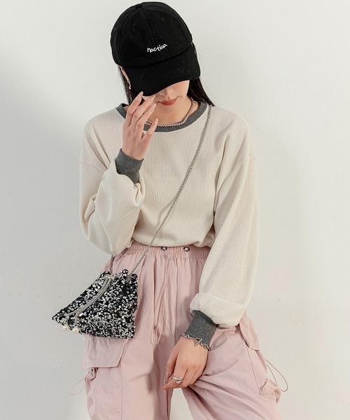 「DAY CLOSET」 スウェットカットソー FREE グレー レディース_画像7