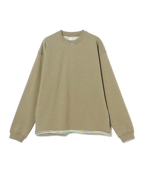 BEAMS クルーネック スウェットシャツ BEAMS（ビームス） トレーナー スウェット カスリ染め クルーネック