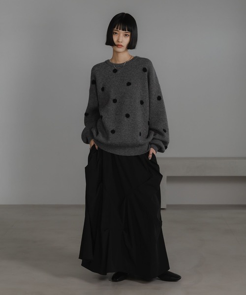 LOWRYS FARM（ローリーズファーム） ニット セーター ドットジャガード