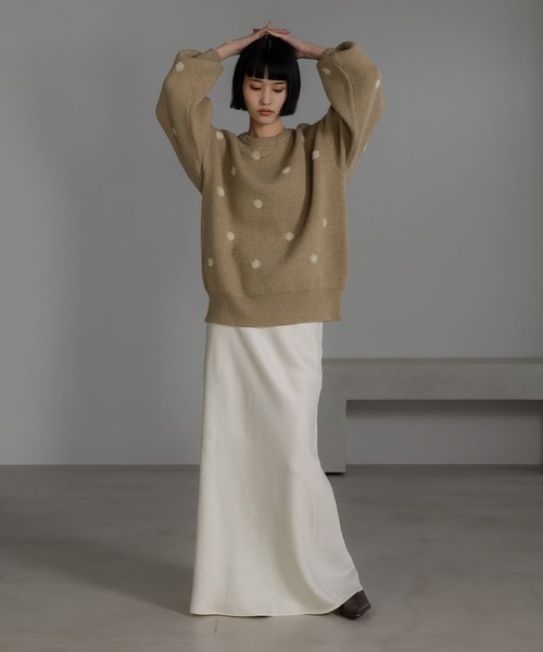 LOWRYS FARM（ローリーズファーム） ニット セーター ドットジャガード