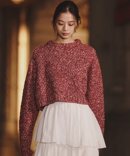 anuans（アニュアンス） ニット セーター ミックスヤーンニット