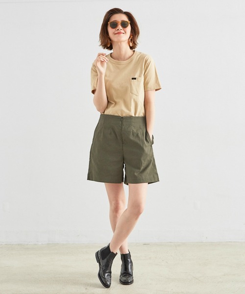 Lee（リー） ショートパンツ SMALL オリーブ レディース : ZOZOTOWN