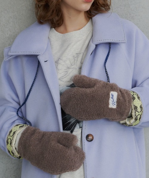 「Unitage」 手袋 FREE ライトパープル レディース_画像5