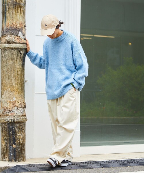「FREAK'S STORE」 長袖ニット SMALL グリーン メンズ_画像3