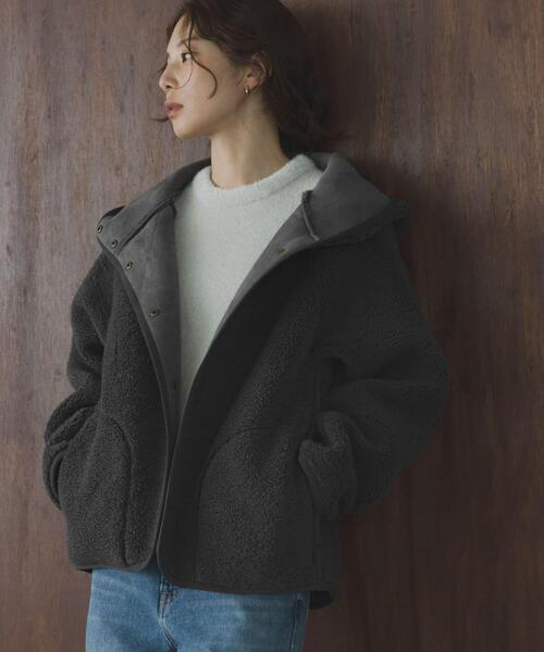 「URBAN RESEARCH Sonny Label」 ジャケット 36 チャコールグレー レディース_画像3