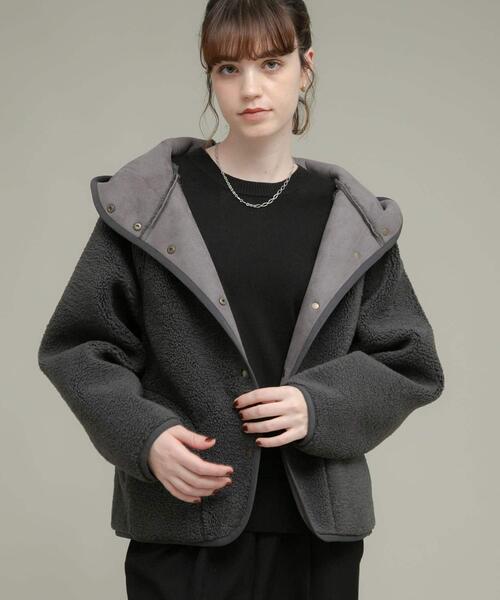 「URBAN RESEARCH Sonny Label」 ジャケット 36 チャコールグレー レディース_画像7