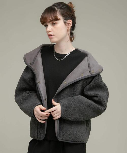 「URBAN RESEARCH Sonny Label」 ジャケット 36 チャコールグレー レディース_画像8