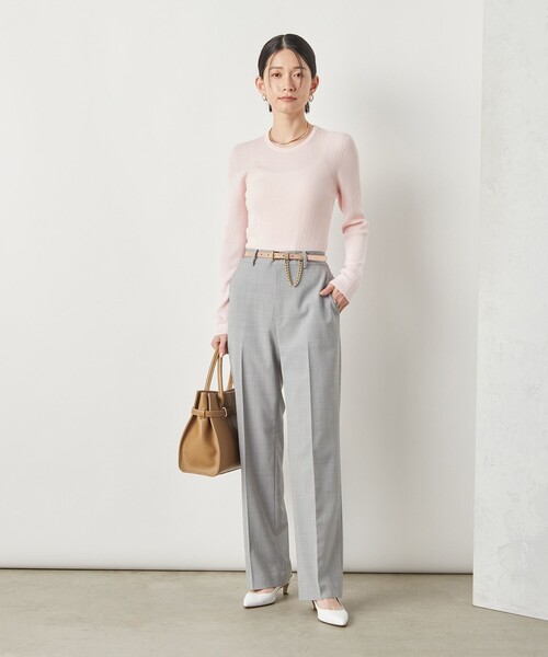 「NOLLEY'S Sophi」 長袖ニット 38 ベビーピンク レディース_画像2