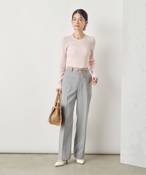 「NOLLEY'S Sophi」 長袖ニット 38 ベビーピンク レディース_画像3