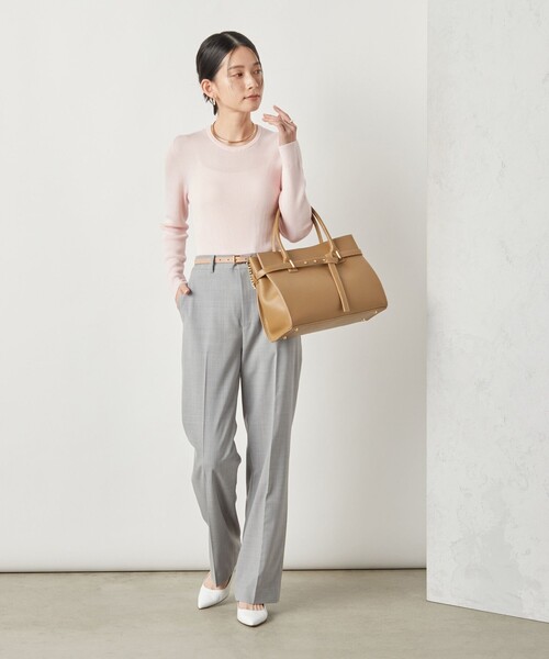 「NOLLEY'S Sophi」 長袖ニット 38 ベビーピンク レディース_画像4