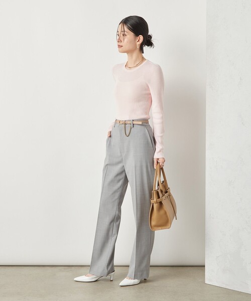 「NOLLEY'S Sophi」 長袖ニット 38 ベビーピンク レディース_画像6