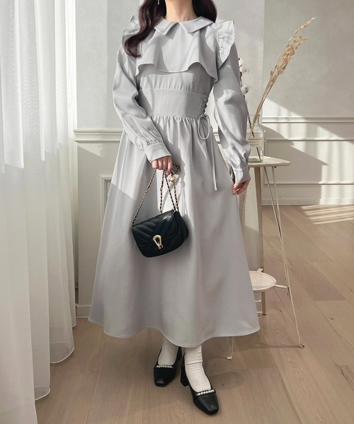 「apres jour」 長袖ワンピース フリー ピンクベージュ レディース_画像5