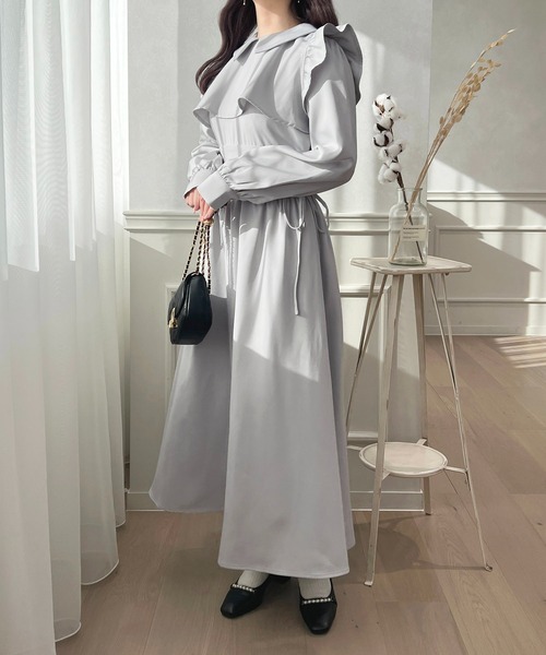 「apres jour」 長袖ワンピース フリー ピンクベージュ レディース_画像6