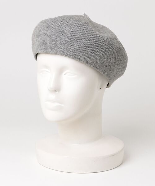 CA4LA リボン付きグレーのベレー帽 ワンサイズ CA4LA（カシラ） ベレー帽 - グレー レディース : ZOZOTOWN Yahoo!店
