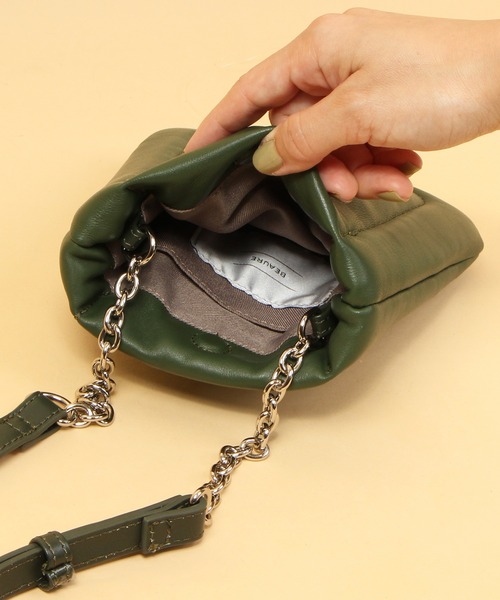 「Beau're」 ショルダーバッグ FREE カーキ レディース_画像5