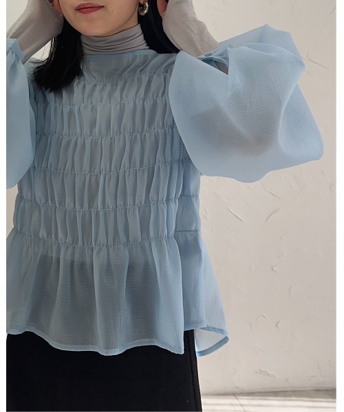 「leimn」 長袖ブラウス M アイボリー レディース_画像3