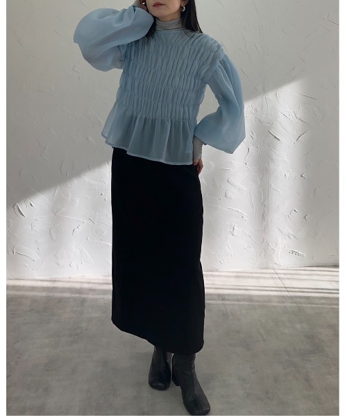 「leimn」 長袖ブラウス M アイボリー レディース_画像6