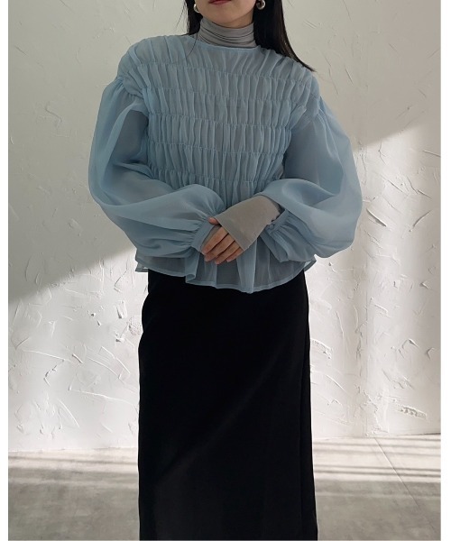 「leimn」 長袖ブラウス M アイボリー レディース_画像7