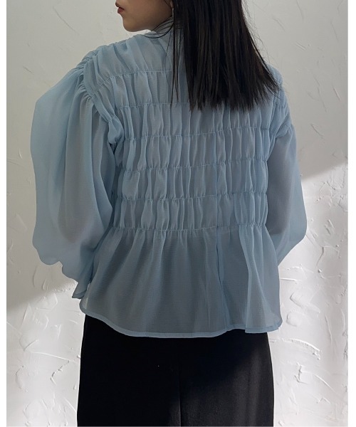 「leimn」 長袖ブラウス M アイボリー レディース_画像8