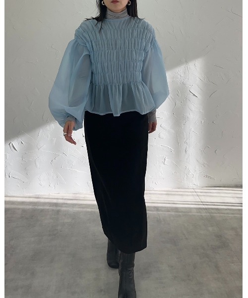 「leimn」 長袖ブラウス M アイボリー レディース_画像9