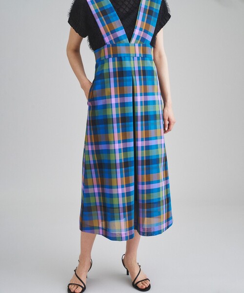 当店別注】fog linen work / リネンサロペットスカート - 北欧、暮らし 