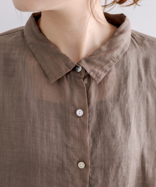 「PUAL CE CIN」 長袖シャツ FREE ライトグレー レディース_画像3