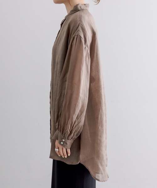 「PUAL CE CIN」 長袖シャツ FREE ライトグレー レディース_画像5