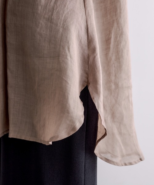 「PUAL CE CIN」 長袖シャツ FREE ライトグレー レディース_画像9