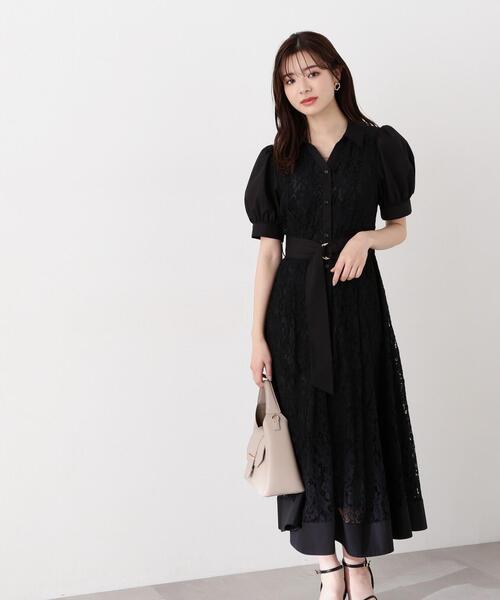「PROPORTION BODY DRESSING」 半袖ワンピース SMALL ブラック レディース_画像5