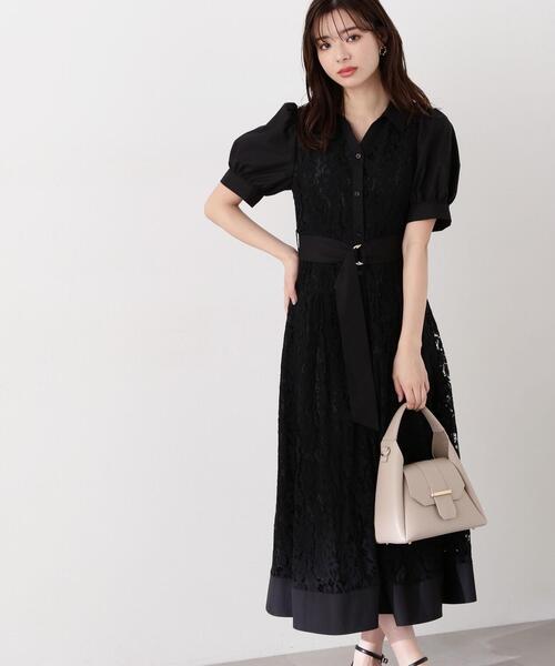 「PROPORTION BODY DRESSING」 半袖ワンピース SMALL ブラック レディース_画像6