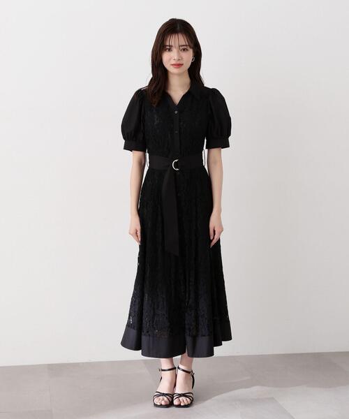 「PROPORTION BODY DRESSING」 半袖ワンピース SMALL ブラック レディース_画像7