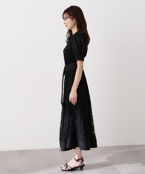 「PROPORTION BODY DRESSING」 半袖ワンピース SMALL ブラック レディース_画像8
