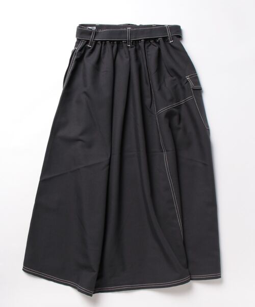 「179/WG」 スカート MEDIUM チャコールグレー レディース_画像2